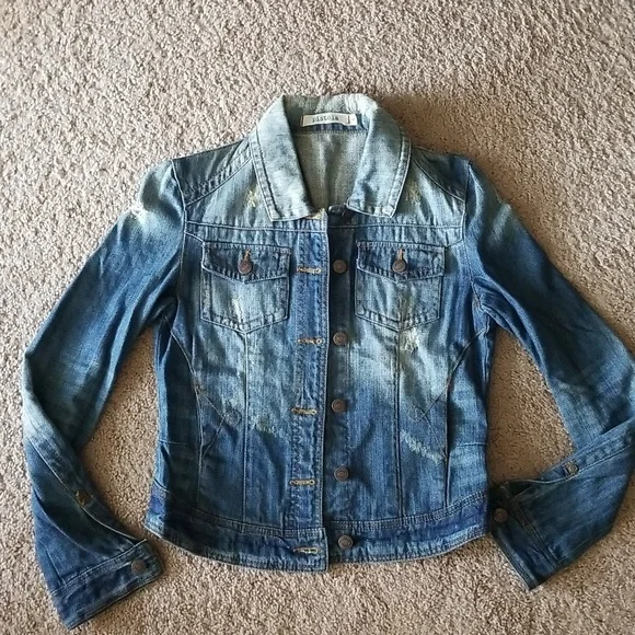 Pistola Distressed Denim Jean Jacket - Picture 1 of 6